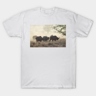 Raising Dust. African Buffalo. Tanzania. T-Shirt